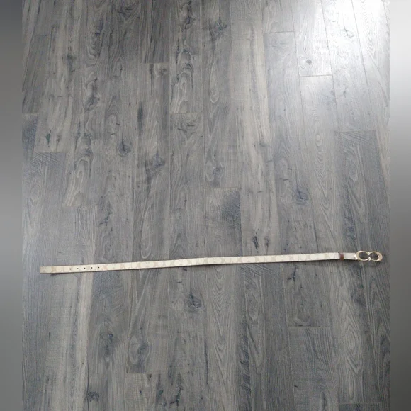 Coach-Elegant Gold and Tan Women's Belt - Picture 3 of 11